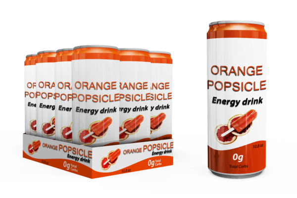 Orange Popsicle Energy Drink (Pack of 12)